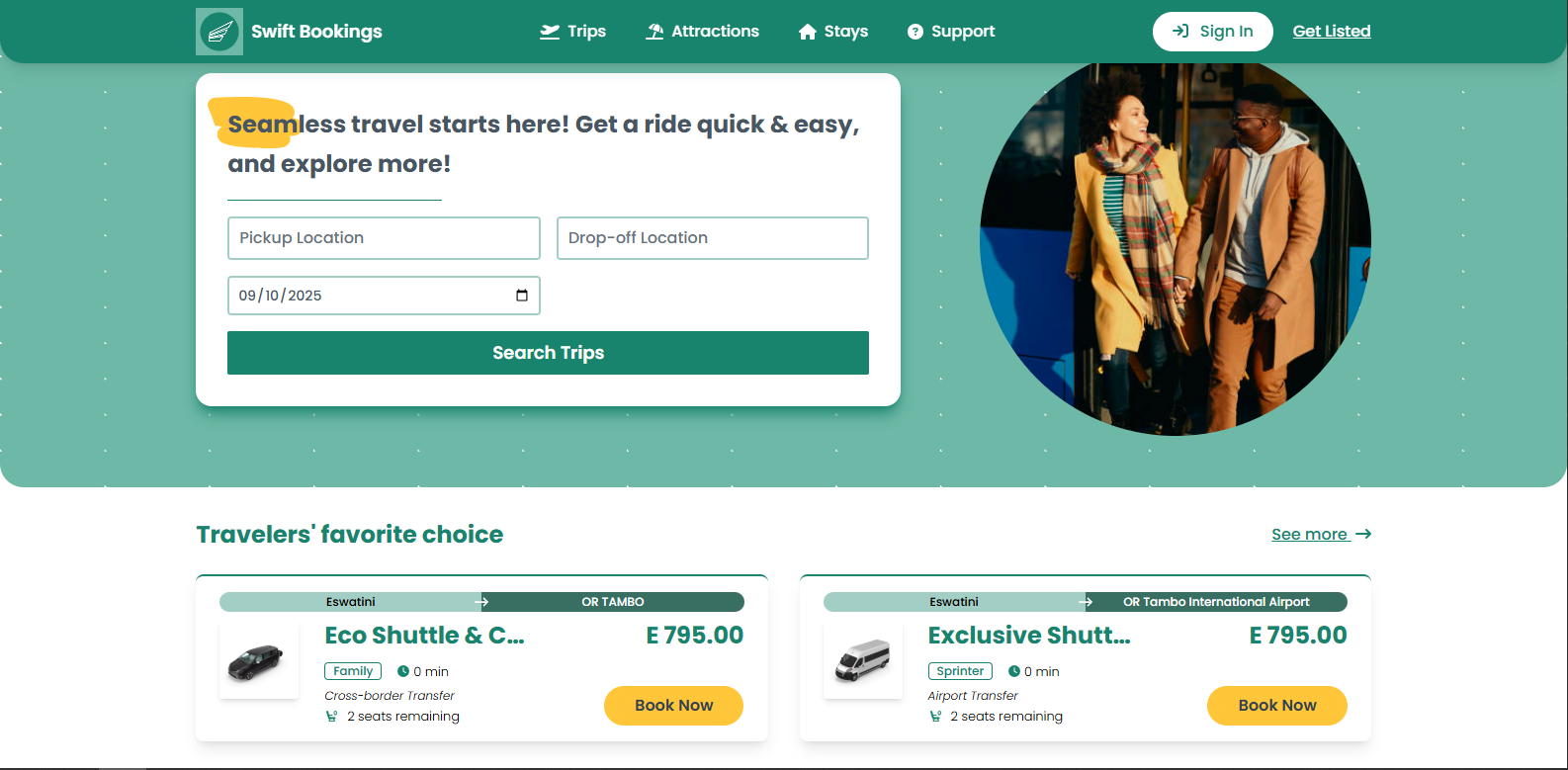 Swift Bookings Eswatini